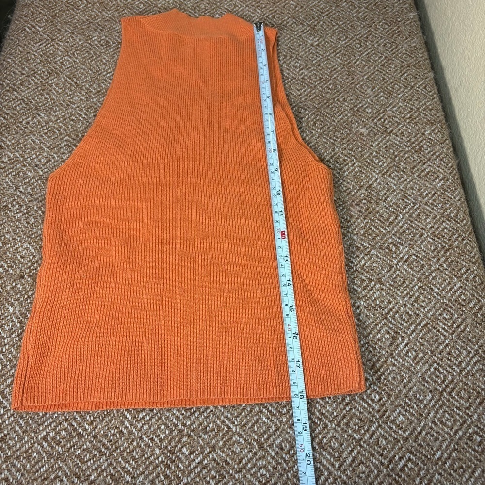 FRAME Womens sleeveless Ribbed Knit Top Sz XS Boho Luxury - Picture 9 of 9